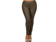 Women s Fashion Jeans Look Rhinestone Jeggings Pencil Pants Leggings 5 Pockets Dark Green Size XXXL