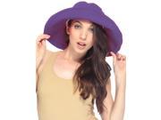 Simplicity Women Anti UV Sunhat Outdoor Hat Packable Vacation Cotton Hat Bucket Hat Purple
