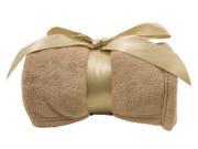 Cozy Plush Throw Blanket Edges Fold Double Needle an appreciated gift Latte
