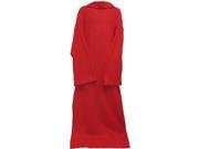 Warm Soft Home Fleece Long Sleeve Throw Blankets for Lounge Couch Red