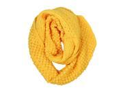 Women Fashion Infinity Style Knit Cowl Red Circle Loop Scarf Yellow