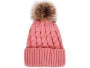 Simplicity Women s Winter Warm Braided Crochet Knit Beanie Beret Ski Ball Cap Baggy Hat