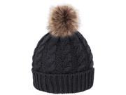 Simplicity Women s Winter Warm Braided Crochet Knit Beanie Beret Ski Ball Cap Baggy Hat