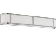 Nuvo Odeon 4 Light Wall Sconce w Satin White Glass