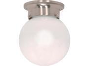 Nuvo 1 Light 6 inch Ceiling Mount White Ball