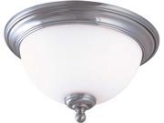 Nuvo Glenwood 2 Light 13 inch Flush Dome w Satin White Glass