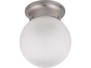 Nuvo 1 Light 6 inch Ceiling Mount w Frosted White Glass 1 13w GU24 Lamp Included