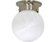 Nuvo 1 Light 6 inch Ceiling Mount Alabaster Ball