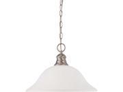 Nuvo 1 Light 16 inch Pendant w Frosted White Glass 1 18w GU24 Lamp Incl.