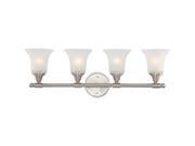 Nuvo Surrey 4 Light Vanity Fixture w Frosted Glass