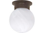 Nuvo 1 Light 6 inch Ceiling Mount Alabaster Ball