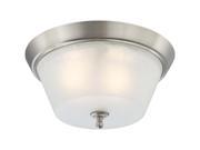 Nuvo Surrey 3 Light Flush Dome Fixture w Frosted Glass