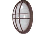 Nuvo 1 Light Cfl 13 inch Large Oval Cage Bulk Head 1 13W GU24 Lamp Included