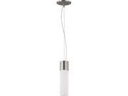 Nuvo Link ES 1 Light Tube Pendant w White Glass 1 13w GU24 Lamp Included