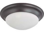 Nuvo 3 Light 17 inch Flush Mount Twist Lock w Frosted White Glass 3 13w GU24 Lamps Incl.