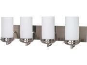 Nuvo Polaris 4 Light 30 inch Vanity w Satin Frosted Glass Shades