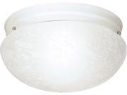 Nuvo 2 Light Cfl 12 inch Large Alabaster Mushroom 2 18W GU24 Lamps Included