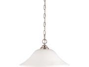Nuvo Dupont ES 1 Light 16 inch Hanging Dome w Satin White Glass 18w GU24 Lamp Included