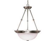 Nuvo 3 Light 20 inch Pendant Alabaster Glass