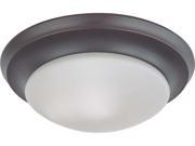 Nuvo 1 Light 12 inch Flush Mount Twist Lock w Frosted White Glass