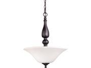 Nuvo Dupont ES 3 Light Pendant w Satin White Glass 13w GU24 Lamps Included