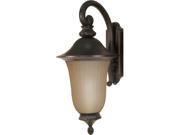 Nuvo Parisian ES 3 Light Wall Lantern Arm Down w Champagne Glass Lamp Included