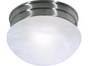 Nuvo 1 Light ES Small Mushroom w Alabaster Glass 1 13w GU24 Lamp Included
