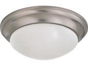 Nuvo 2 Light 14 inch Flush Mount Twist Lock w Frosted White Glass
