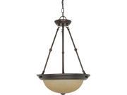 Nuvo 3 Light 15 inch Pendant w Champagne Glass 3 13w GU24 Lamps Included