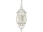 Nuvo Central Park 3 Light 20 inch Hanging Lantern w Clear Beveled Glass