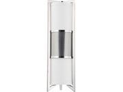 Nuvo Diesel 3 Light Vertical Sconce w Slate Gray Fabric Shade