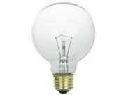 SUNLITE 100W 120V Globe G25 Clear Incandescent Light Bulb