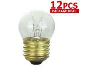 SUNLITE 7.5w S11 CD 120v Medium Base Clear Bulb 12pcs