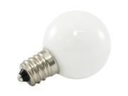 25PK G30 Globe LED 0.5W FROSTED GLASS 120V E12 5500K White Dimmable