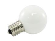 25PK G40 Globe LED FROSTED GLASS 1W 120V E17 2700K Warm White Dimmable
