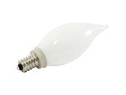 25PK CA10 LED 1W FROSTED GLASS 120V E12 2700K Warm White Dimmable
