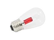 25PK S14 LED 1.4W TRANSPARENT GLASS 120V E26 RED Dimmable