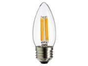 2Pk Sunlite Antique Filament LED 4 Watt 2700K E26 Base Chandelier Bulbs