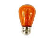 SUNLITE 1.1W 120V S14 LED Amber E26 Medium base Light Bulb
