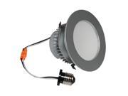 4 Inch E Pro Brushed Steel 3000 Kelvin LED Recessed Down Light