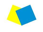 2 pcs. Pre Cut Gel Sheets 10in x 10in Medium Yellow and Light Blue
