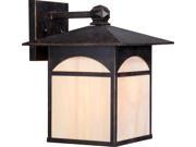 Canyon 1 LT 11 Outdoor Wall Fixture w Honey Stained Glass