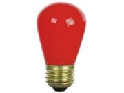 SUNLITE 11w S14 Red Ceramic bulb 130v Medium Base 4 Bulbs Pack
