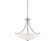 Bentley 3 Light Pendant w Frosted Glass