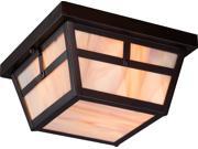 Tanner 2 LT Outdoor Flush Fixture w Honey Stained Glass