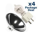 4x PAR 64 Reflector 600w DYS PAR64 CAN Light Bulb