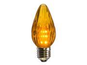 25 Pack 0.96W F15 Gold Plastic Led Flame Replacement Christmas Light Bulb