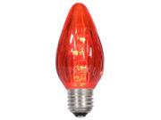 F15 Red Plastic Flame LED E26 Bulb .96W