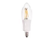 Ushio LED 4w 120V B10 Dimmable Warm White E12 base bulb