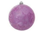 3 Orchid Crackle Ball Ornament UV Drilled 12 Bg